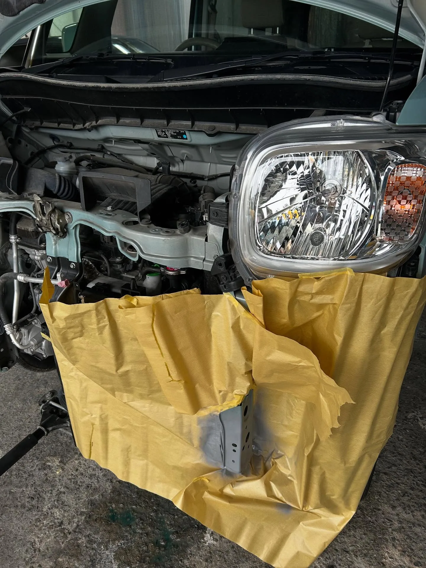 MK53S スズキ　スペーシア　修理進行中🛠️