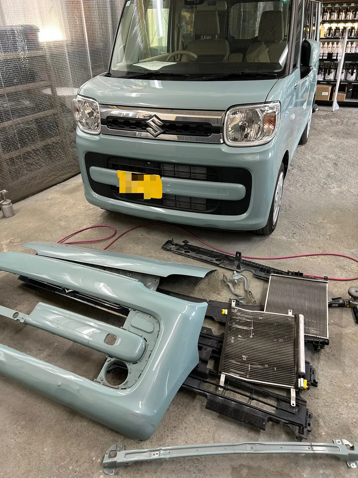 スズキ　MR52S型　ハスラー鈑金入庫🛠️