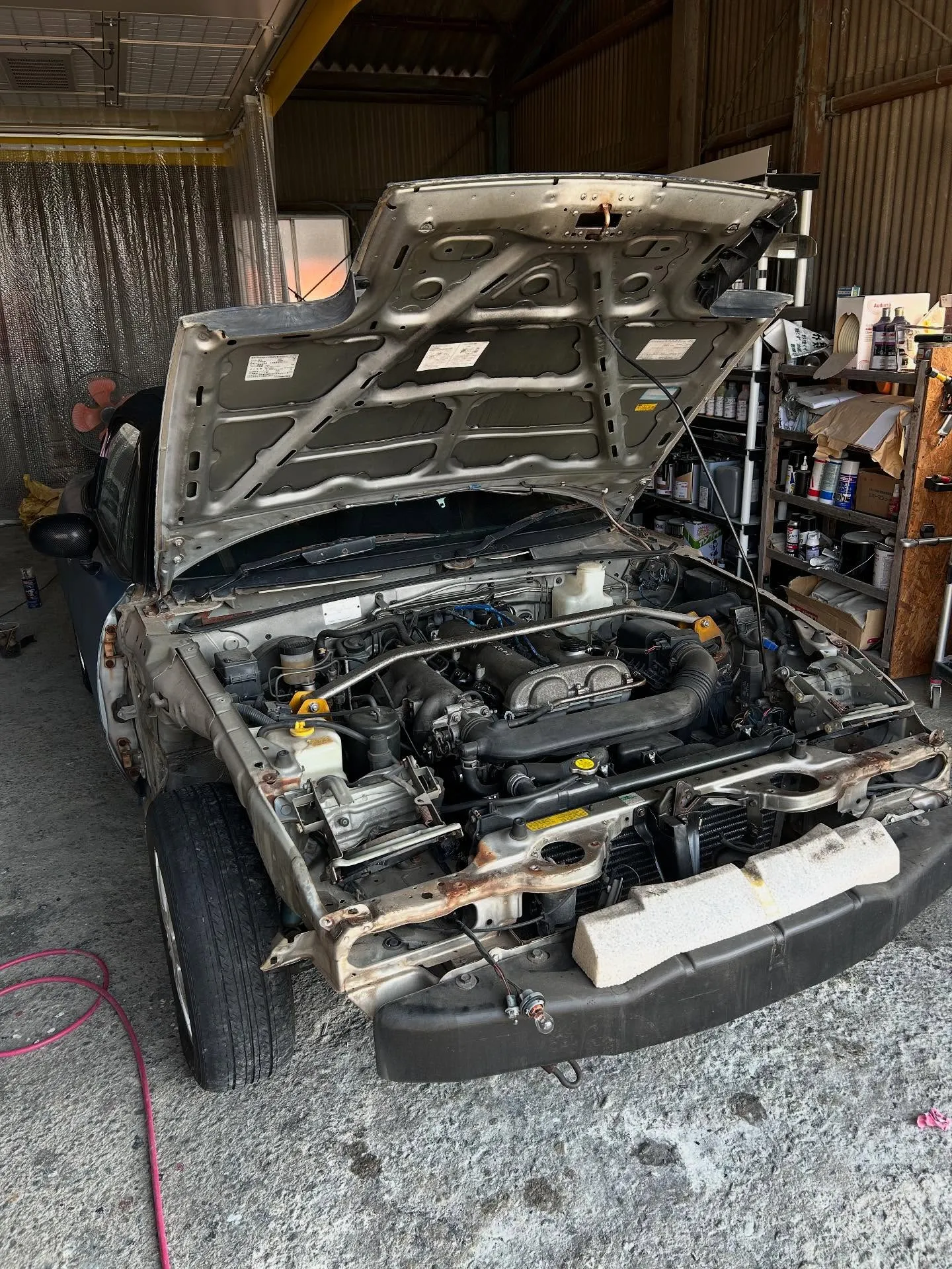 NAロードスター、遂に作業開始です🛻