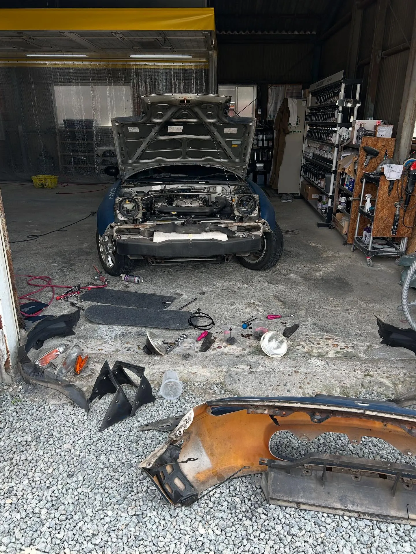 NAロードスター、遂に作業開始です🛻