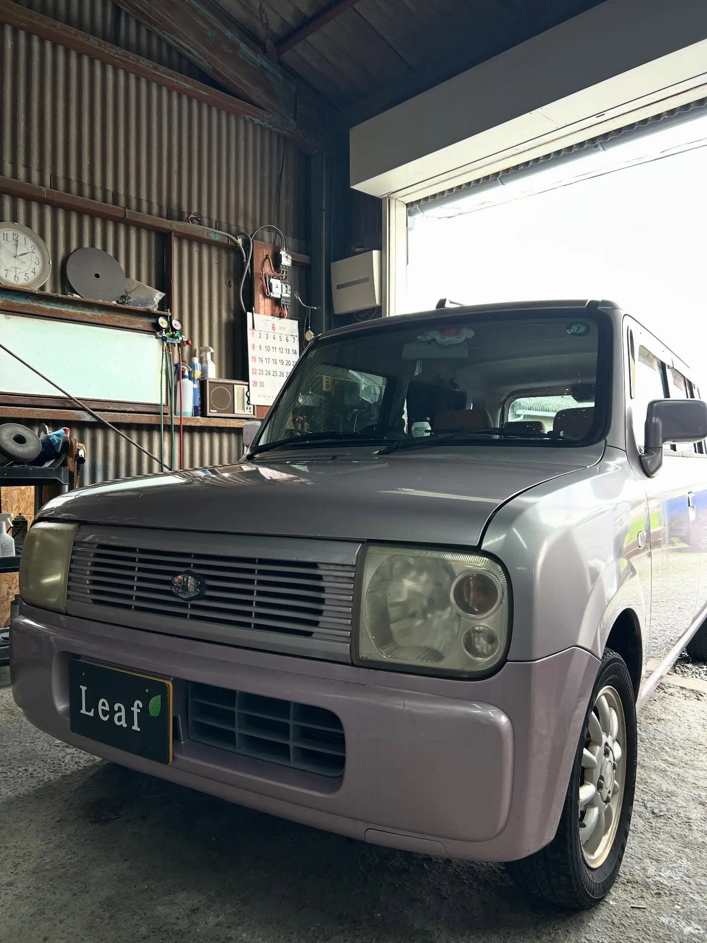 スズキ　アルトラパンがエンジンオイル交換で入庫です🚙