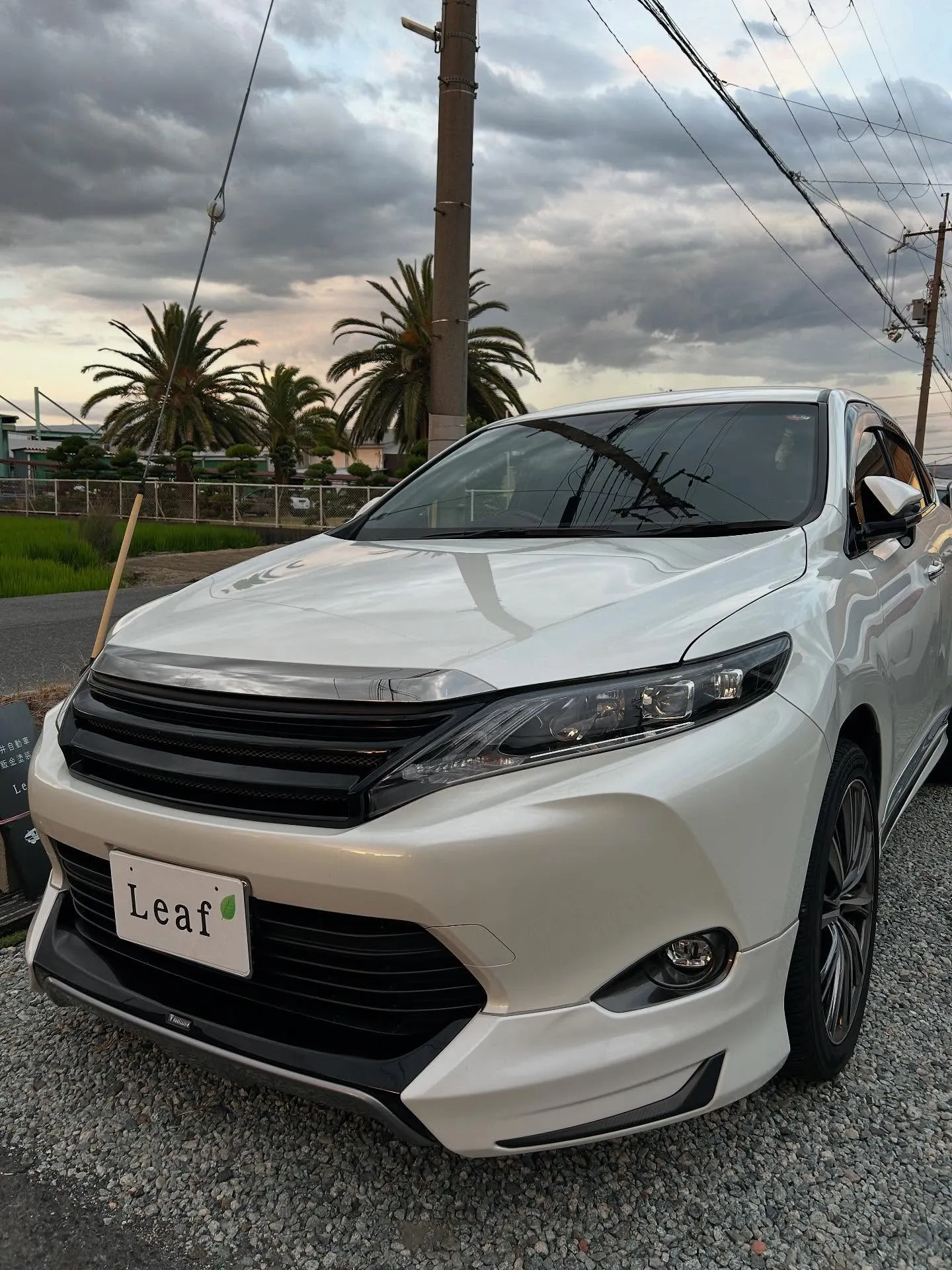 ハリアー鈑金修理　スペーシア　オイル交換で入庫です🚗💨