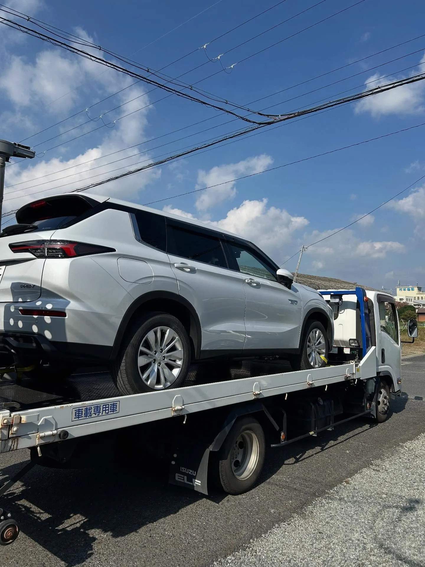 積載車大活躍✨
