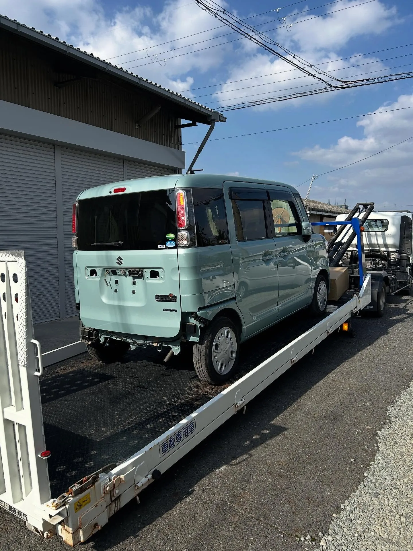 積載車大活躍✨