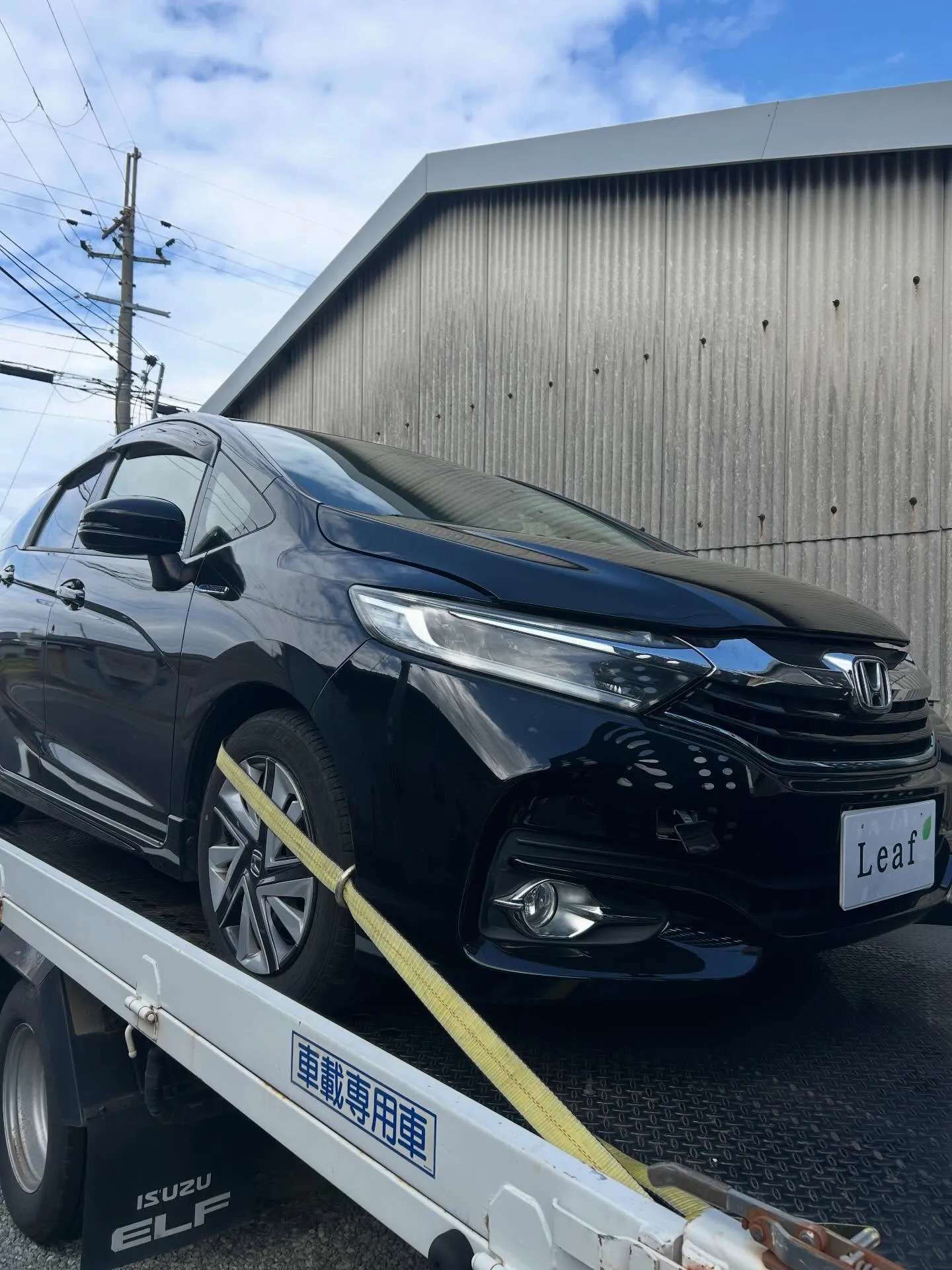 ホンダ　フィットシャトル　レッカー🛻