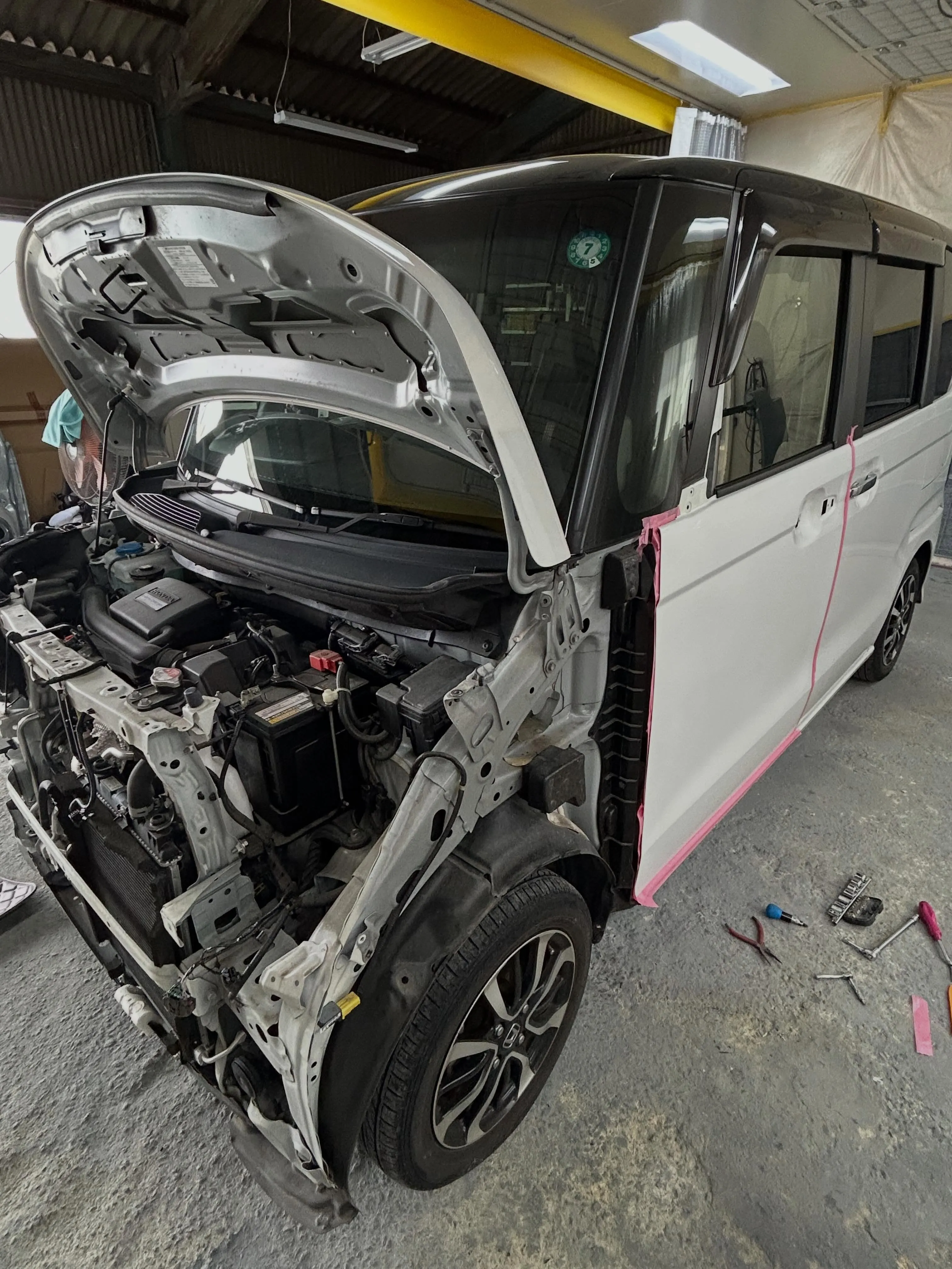 N-BOX 作業進行中🛠️